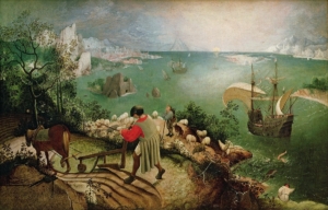 Photo de La chute d'Icare, de Pieter Bruegel de Ourde
